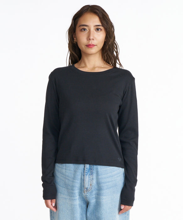 ROXY CREW NECK L/S T クルーネック ロンT 【2026年定番モデル】