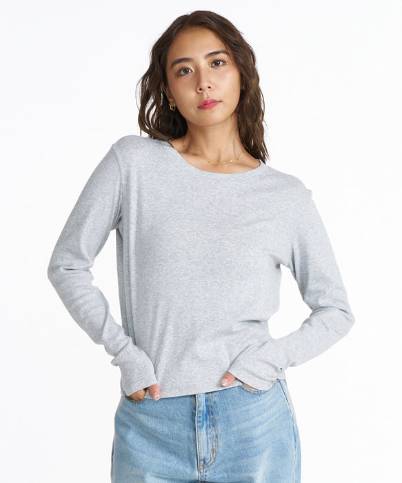ROXY CREW NECK L/S T クルーネック ロンT 【2026年定番モデル】
