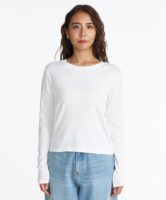 ROXY CREW NECK L/S T クルーネック ロンT 【2026年定番モデル】