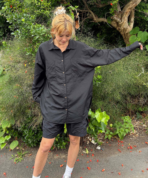 【OUTLET】Roxy SWEET HEAVEN ウィメンズ オーバーサイズシャツ サンプロテクション機能付き