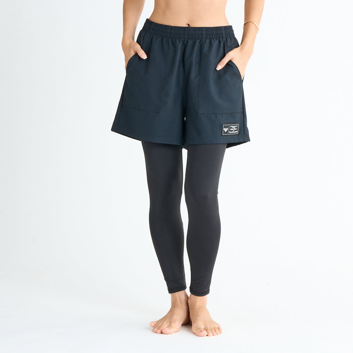 【OUTLET】Roxy DARING DISCOVERIES ウィメンズ ボードショーツとラッシュレギンスの2点セット