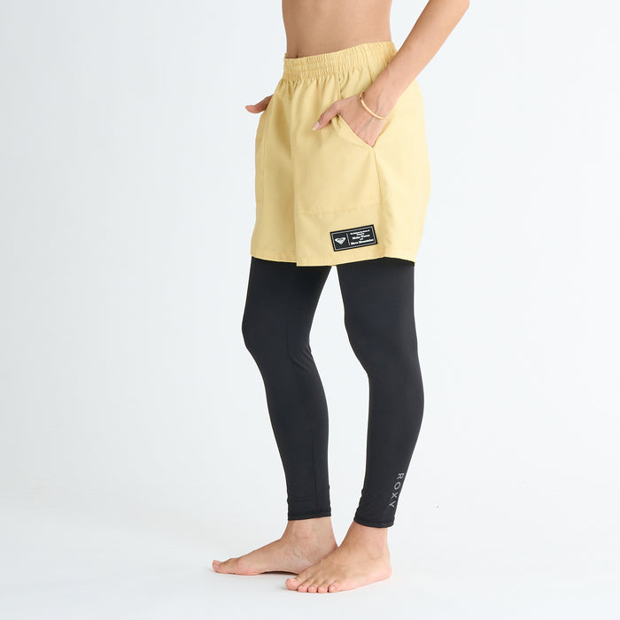 【OUTLET】Roxy DARING DISCOVERIES ウィメンズ ボードショーツとラッシュレギンスの2点セット