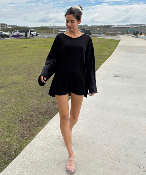 【OUTLET】Roxy TIDAL CREST ウィメンズ Vネックトップス