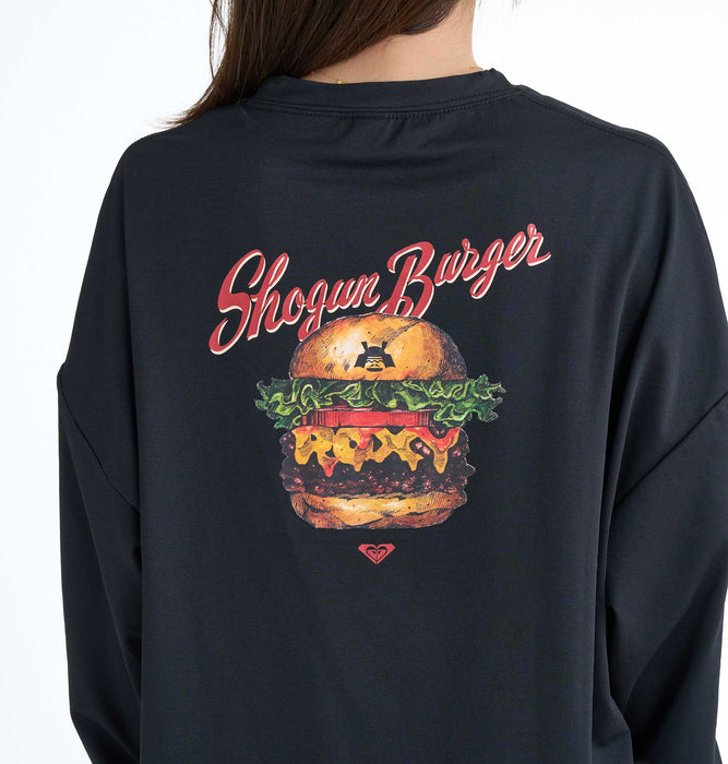 【OUTLET】【オンラインストア・直営店限定】ROXY ShogunBurger×ROXY RASH TEE ウィメンズ ラッシュガード  <2025 ROXY x Shogun Burger COLLECTION>*