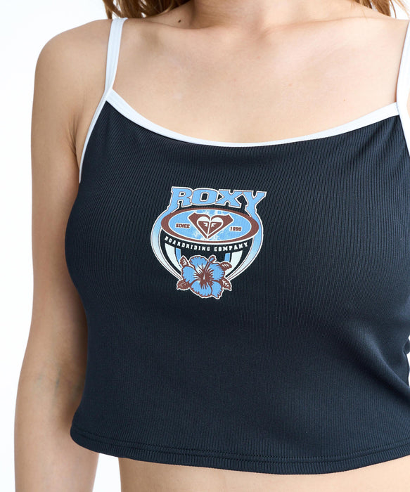 ROXY WAVE CLUB CAMI カップ付き ラッシュ キャミソール【2026年春夏