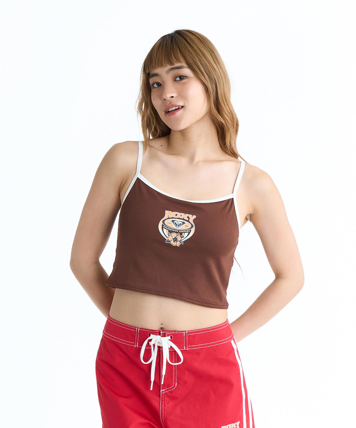 専用 ダンスカップ ROXY WAVE CLUB CAMI カップ付き ラッシュ キャミソール【2026年春夏