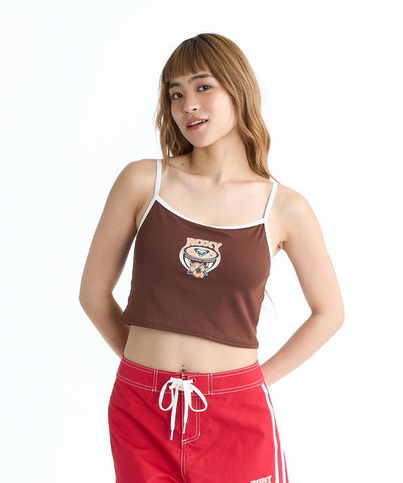 ROXY WAVE CLUB CAMI カップ付き ラッシュ キャミソール【2026年春夏