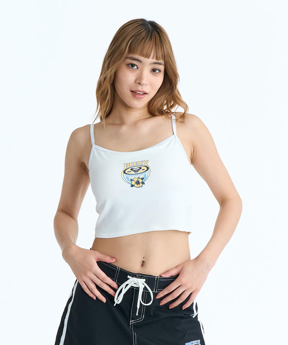 ROXY WAVE CLUB CAMI カップ付き ラッシュ キャミソール【2026年春夏
