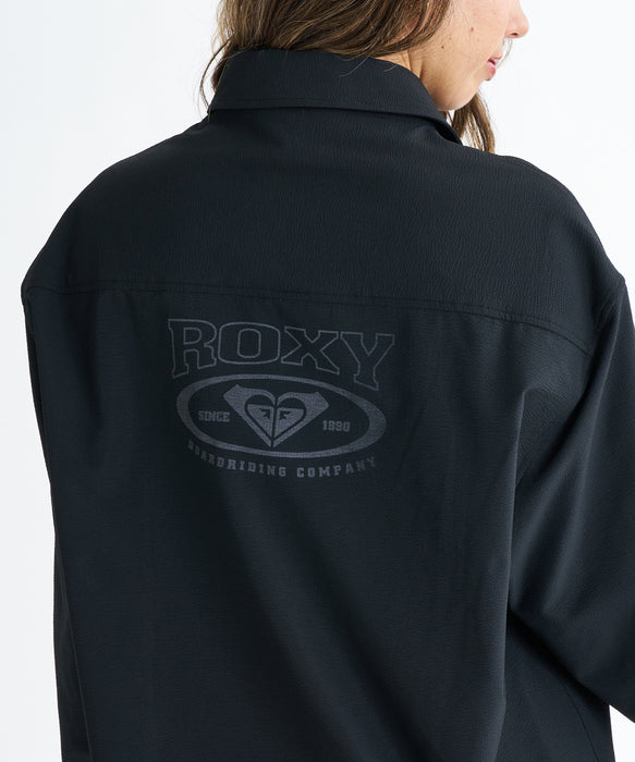 ROXY SOLUNA SHIRTS シアサッカー素材 ラッシュシャツ【2026年春夏モデル】