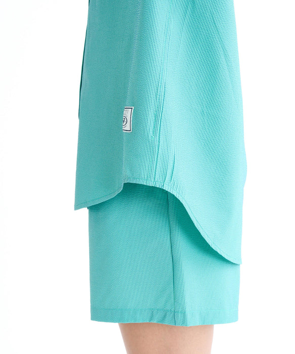 ROXY SOLUNA SHIRTS シアサッカー素材 ラッシュシャツ【2026年春夏モデル】