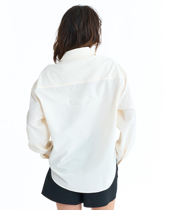 ROXY ウィメンズ SOLUNA SHIRTS 長袖ラッシュガード 【2026年春夏モデル】 WHT / L