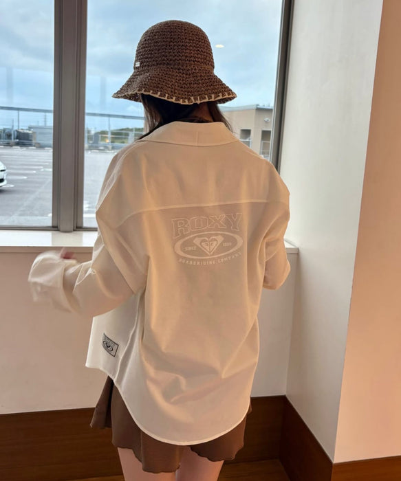 ROXY SOLUNA SHIRTS シアサッカー素材 ラッシュシャツ【2026年春夏モデル】