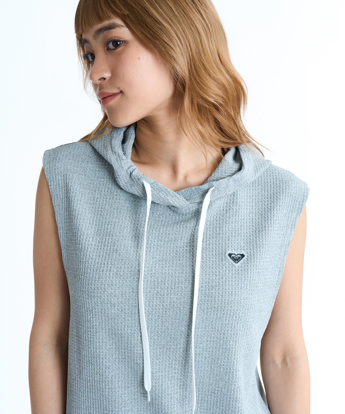 ROXY SEASIDE BLUE P/O ワッフル素材 ラッシュフーディ【2026年春夏