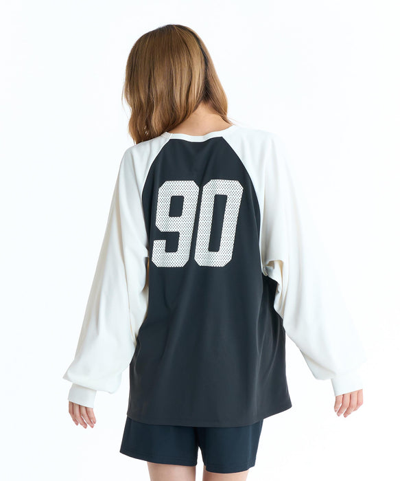 ROXY ウィメンズ WAVE CLUB RASH TEE 長袖ラッシュガード 【2026年春夏モデル】 BBK / L