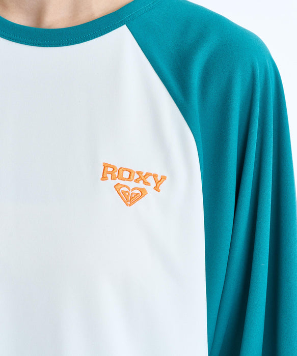ROXY ウィメンズ WAVE CLUB RASH TEE 長袖ラッシュガード 【2026年春夏モデル】 TEL / L