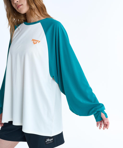 ROXY ウィメンズ WAVE CLUB RASH TEE 長袖ラッシュガード 【2026年春夏モデル】 TEL / L