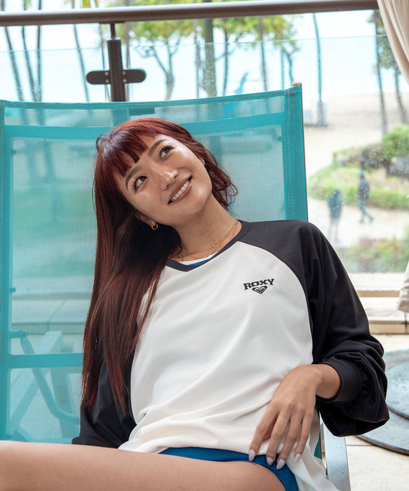 ROXY WAVE CLUB RASH TEE バックプリント 長袖ラッシュT【2026年春夏モデル】