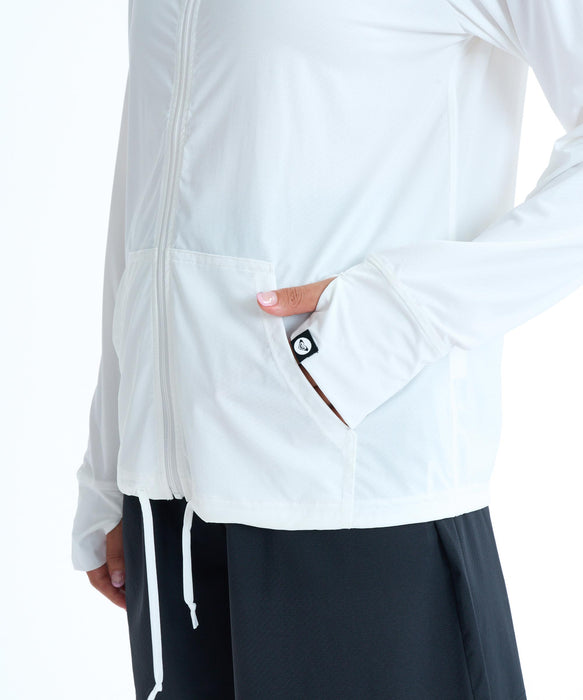 ROXY ウィメンズ AUROLA ジップラッシュガード 【2026年春夏モデル】 WHT / L
