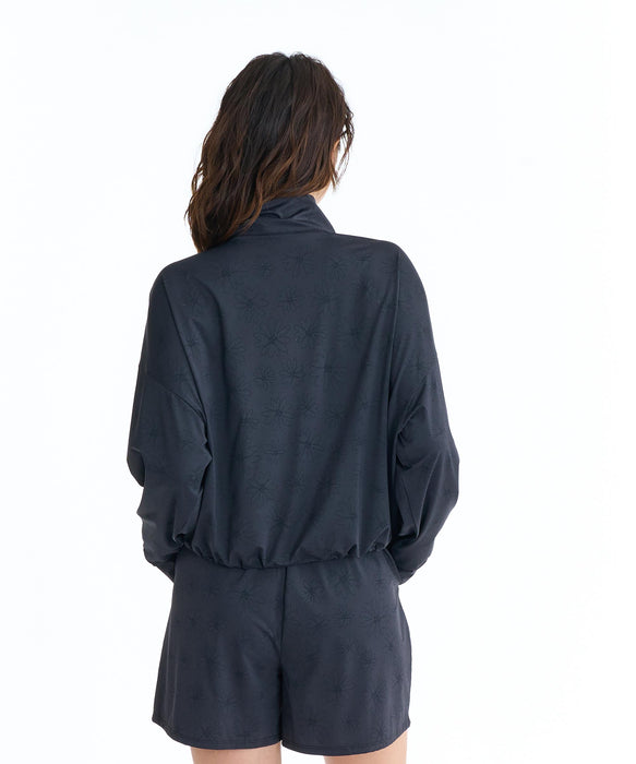 ROXY ウィメンズ AUROLA STAND ジップラッシュガード 【2026年春夏モデル】 BBK / L