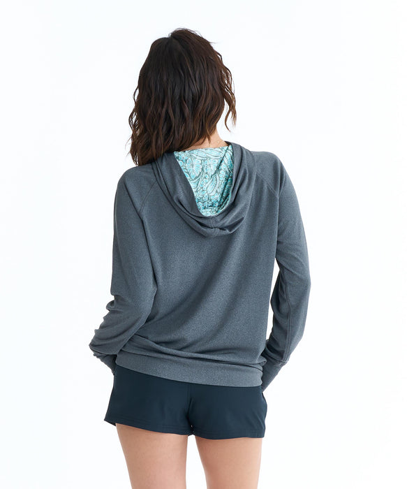ROXY ウィメンズ HORIZON HOODIE ジップラッシュガード 【2026年春夏モデル】 BBK / L