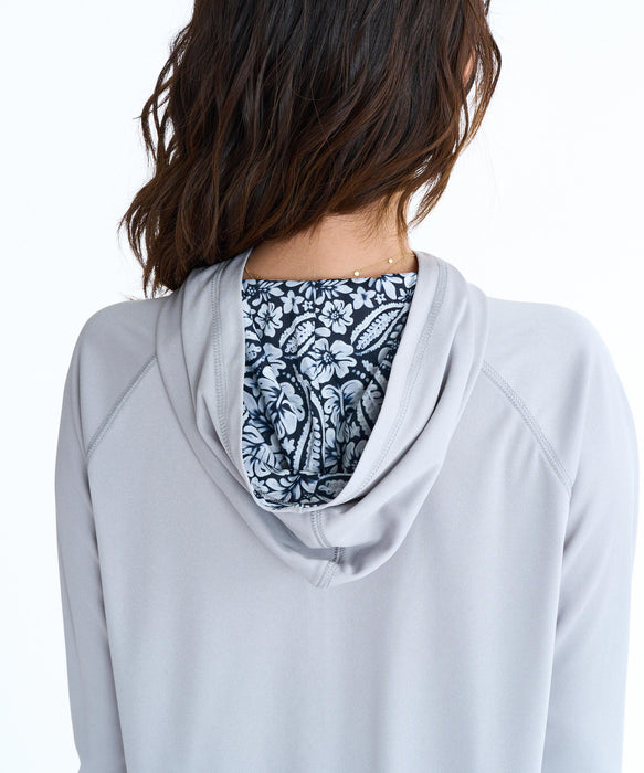 ROXY ウィメンズ HORIZON HOODIE ジップラッシュガード 【2026年春夏モデル】 GRY / L