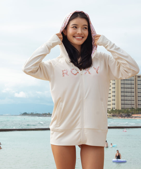ROXY HORIZON HOODIE 植物Logo 拉鍊防曬帽T【2026年春夏款】