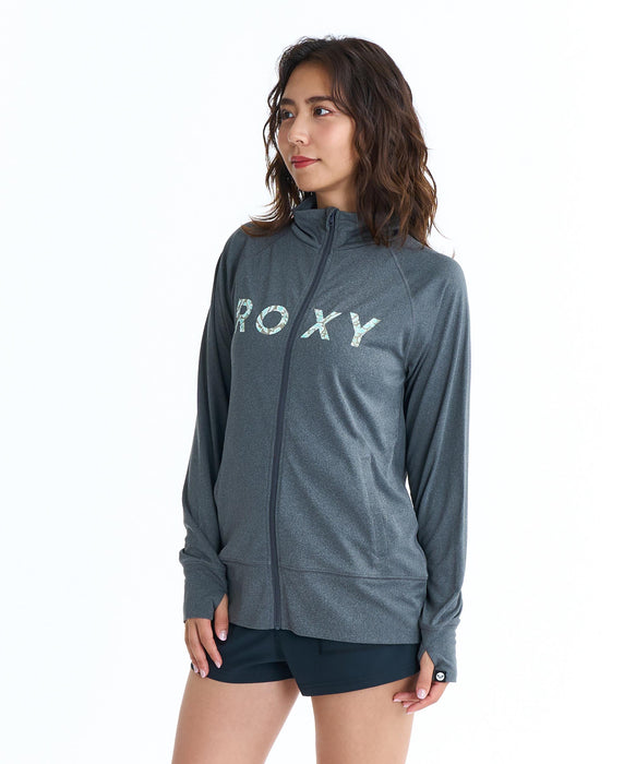 ROXY HORIZON STAND ボタニカルロゴ ジップラッシュガード【2026年春夏