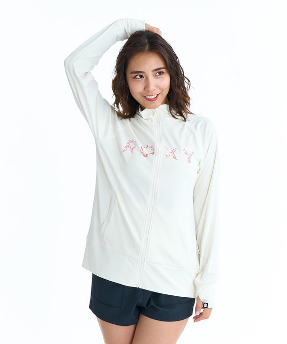 ROXY HORIZON STAND ボタニカルロゴ ジップラッシュガード【2026年春夏