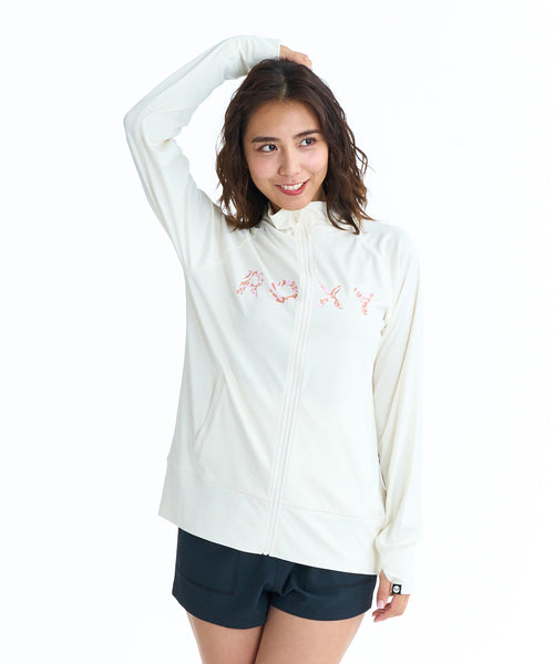 ROXY HORIZON STAND ボタニカルロゴ ジップラッシュガード【2026年春夏