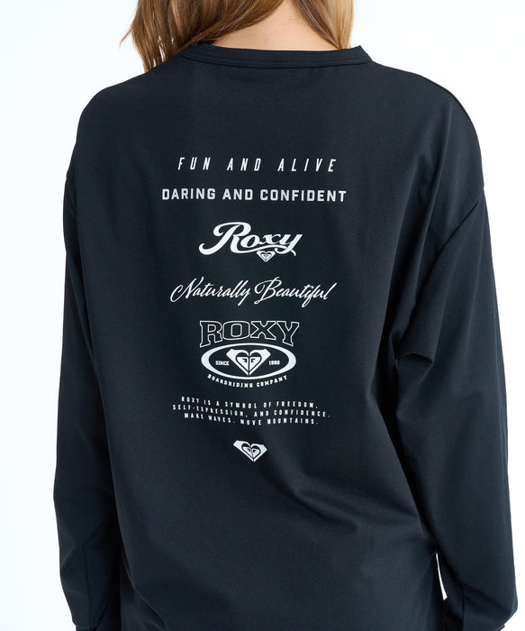 ROXY HISTORICAL LOGO L/S バックプリント 長袖ラッシュガード【2026年