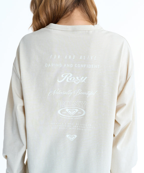 ROXY HISTORICAL LOGO L/S バックプリント 長袖ラッシュガード【2026年