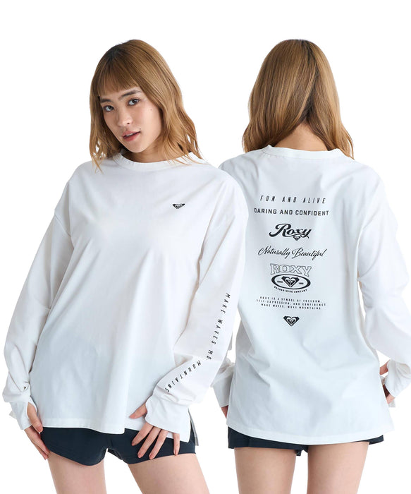 ROXY HISTORICAL LOGO L/S バックプリント 長袖ラッシュガード【2026年