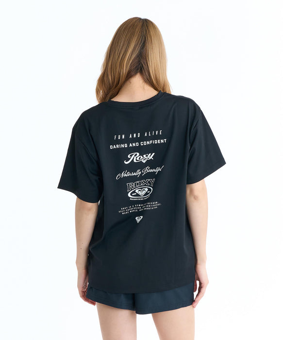 ROXY ウィメンズ HISTORICAL LOGO ラッシュガード 【2026年春夏モデル】 BLK / L