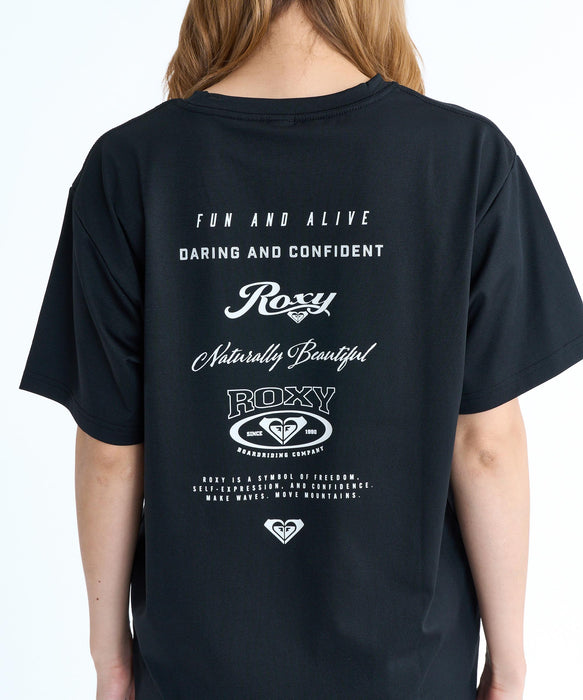 ROXY ウィメンズ HISTORICAL LOGO ラッシュガード 【2026年春夏モデル】 BLK / L