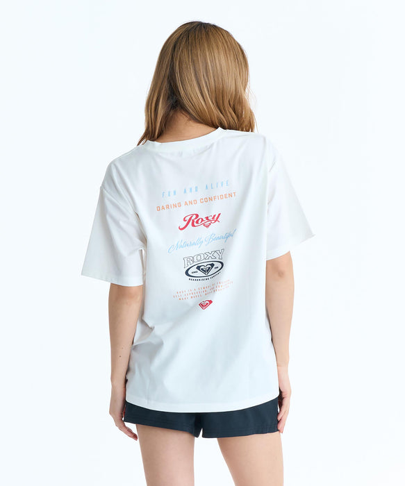 ROXY HISTORICAL LOGO バックプリント ラッシュTシャツ【2026年春夏