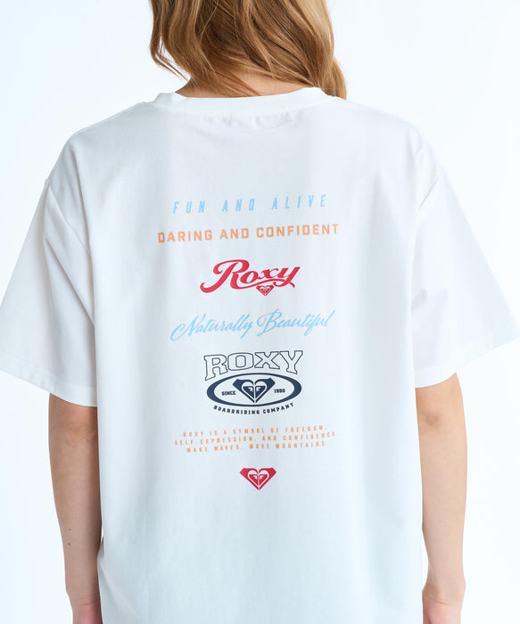 ROXY HISTORICAL LOGO バックプリント ラッシュTシャツ【2026年春夏