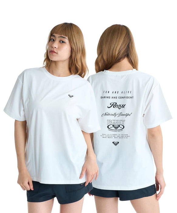 ROXY HISTORICAL LOGO バックプリント ラッシュTシャツ【2026年春夏モデル】