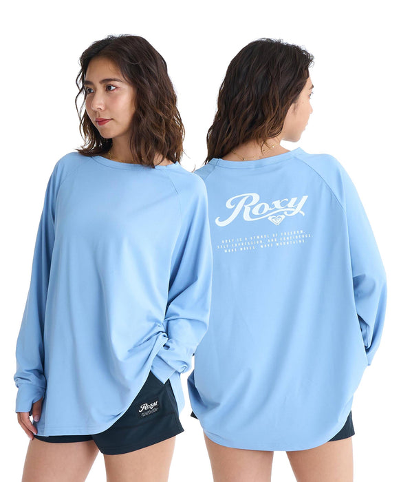 ROXY SOLSHADE L/S バックプリント ラッシュガード/近赤外線カット/UVカット【2026年春夏モデル】
