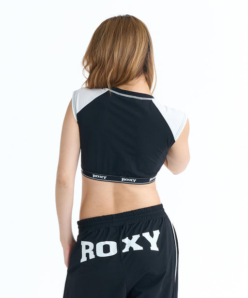 【人気✩AFYE rovtskiコラボ】黒　ハート　派手柄シャツ　サイズfree ROXY SALTY SQUAD ラッシュトップ【2026年春夏モデル】