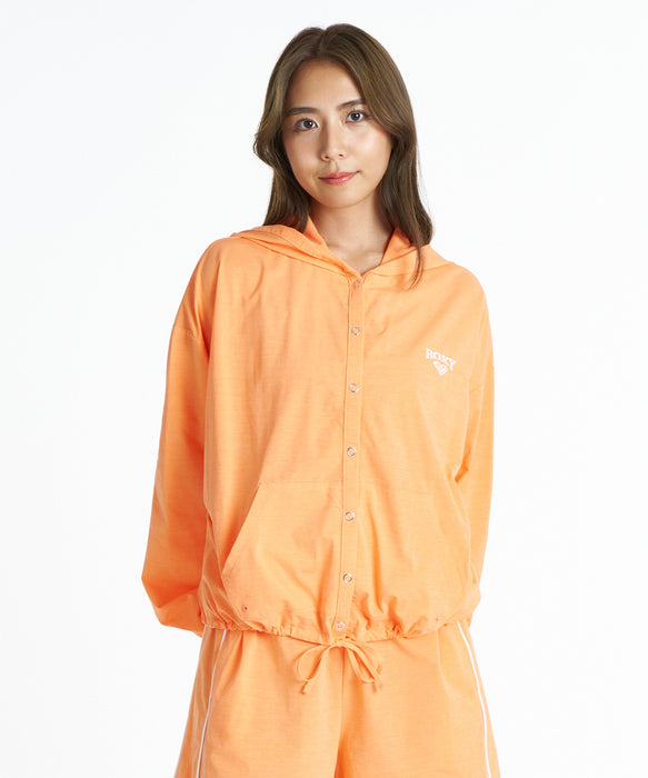 ROXY SALTY SQUAD HOODIE フード付きカーディガン/UVカット/水陸両用/EASY DRY【2026年春夏モデル】