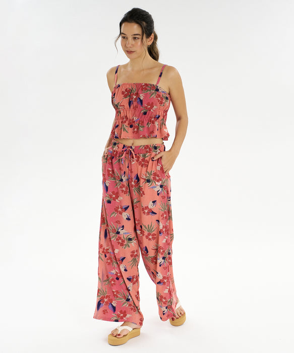 ROXY HIBISCUS TIDE PANTS ラッシュガード パンツ /UVカット/EASY DRY 【2026年夏モデル】