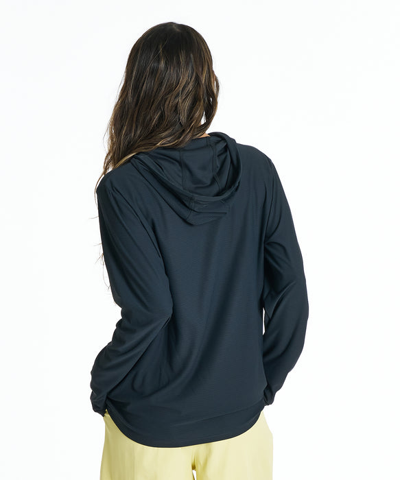 ROXY ウィメンズ DRYWELL PARKA 長袖ラッシュガード 【2026年夏モデル】 BLK / L