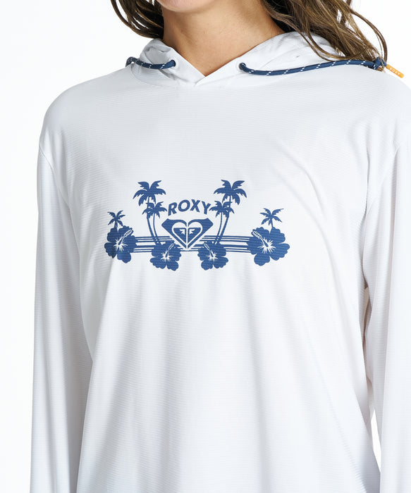 ROXY ウィメンズ DRYWELL PARKA 長袖ラッシュガード 【2026年夏モデル】 WHT / L