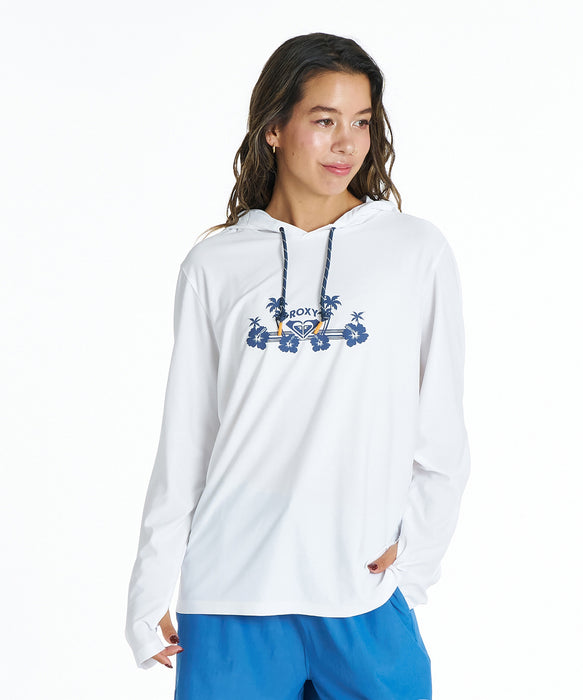 ROXY ウィメンズ DRYWELL PARKA 長袖ラッシュガード 【2026年夏モデル】 WHT / L