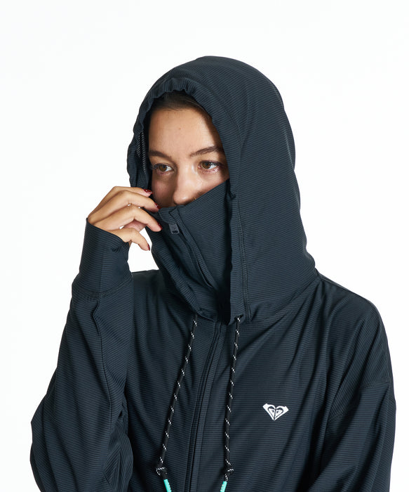ROXY DRYWELL HOODIE ジップラッシュガード /UVカット/EASY DRY 【2026