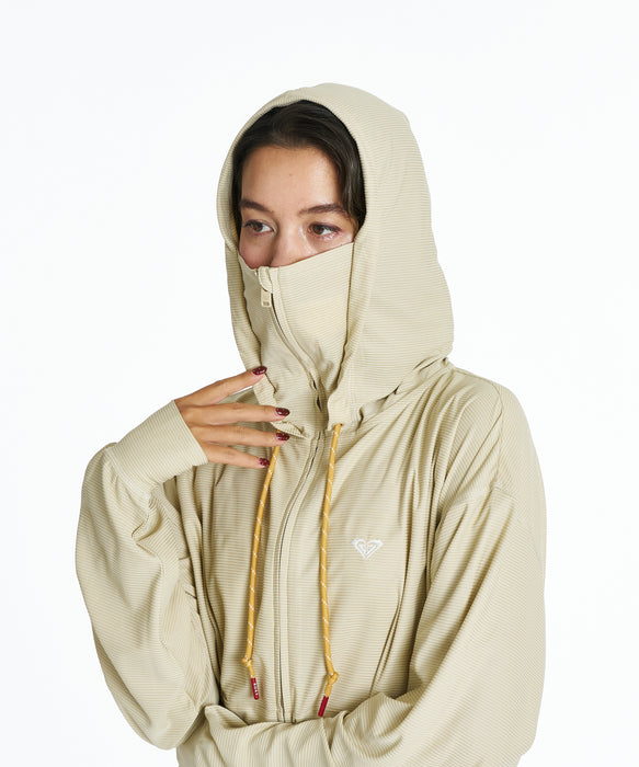 ROXY ウィメンズ DRYWELL HOODIE ジップラッシュガード 【2026年夏モデル】 LMG / L