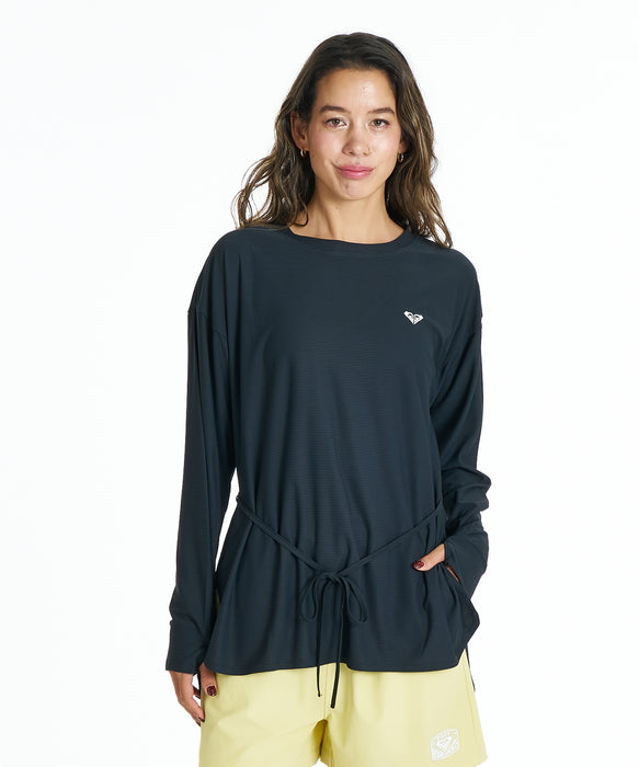 ROXY ウィメンズ DRYWELL L/S TEE 長袖ラッシュガード 【2026年夏モデル】 BLK / L