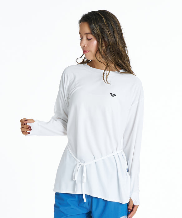 ROXY ウィメンズ DRYWELL L/S TEE 長袖ラッシュガード 【2026年夏モデル】 WHT / L
