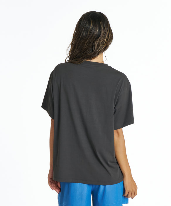 ROXY ウィメンズ SUNSETTER TEE ラッシュガード 【2026年夏モデル】 BBK / L