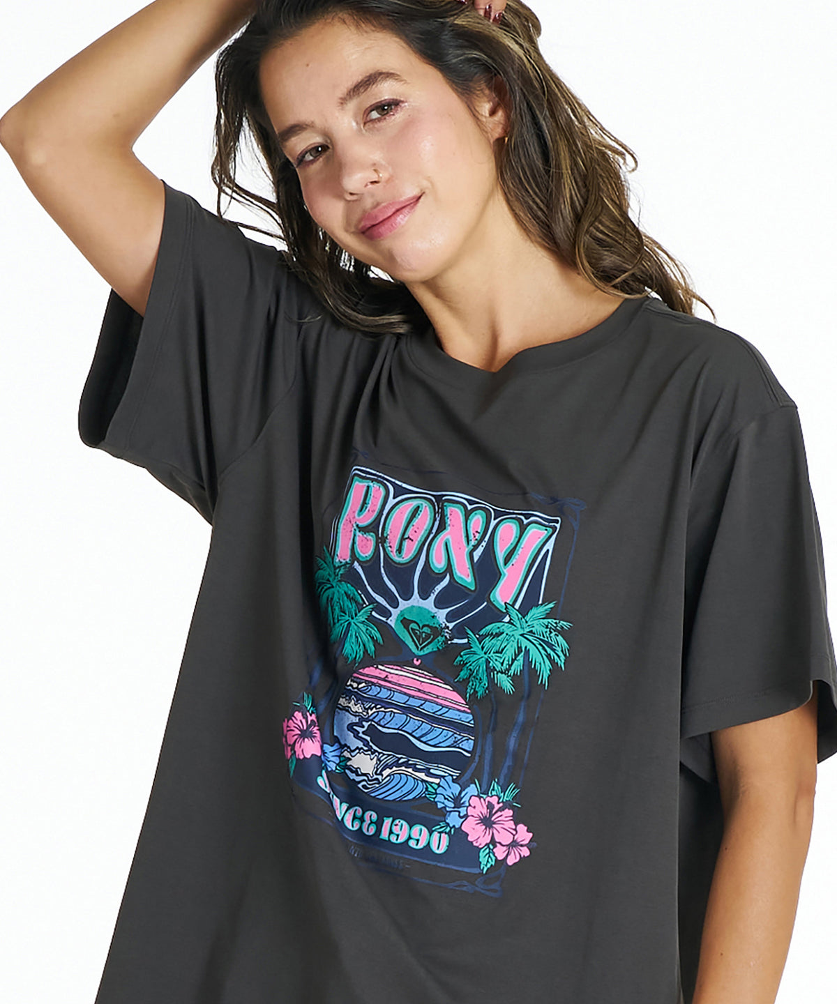 ROXY SUNSETTER TEE ラッシュTシャツ /UVカット/EASY DRY 【2026年夏